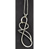 Jean Newlin Jewelry US Artisan Jean Newlin Abstract Modernist 3D Sterling Pendant Necklace 1980&