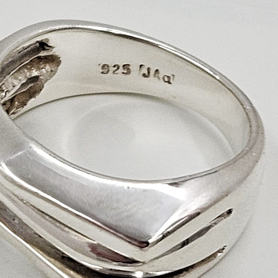 Jens Johannes Aagaard Jewelry Rare Jens Johannes Aagaard Denmark Sterling Abstract Modernist 3D Ring 60s