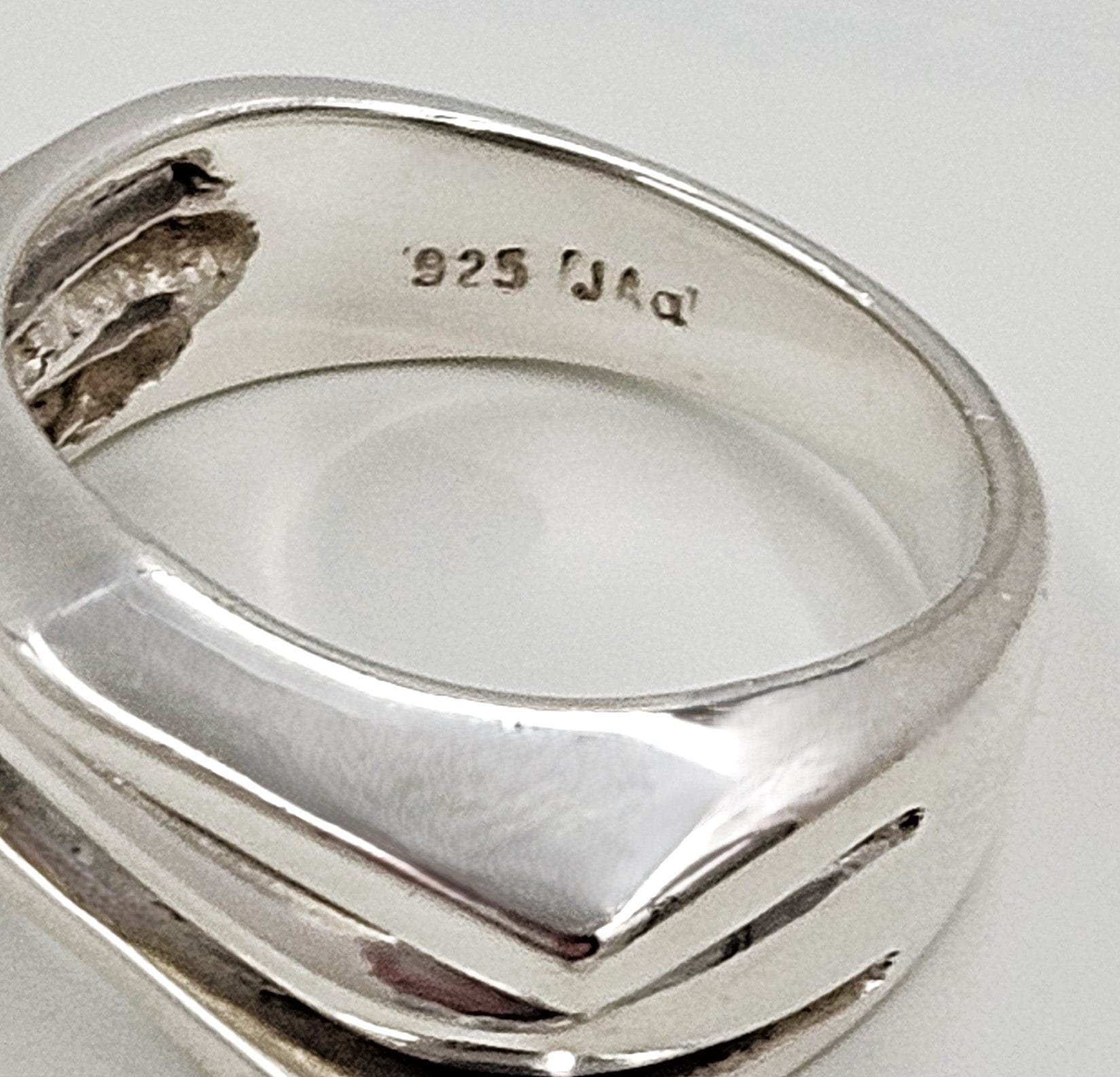 Jens Johannes Aagaard Jewelry Rare Jens Johannes Aagaard Denmark Sterling Abstract Modernist 3D Ring 60s