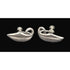Joan Polsdorfer Jewelry Rare JoPoL for Georg Jensen Modernist Sterling Leaves Earrings 