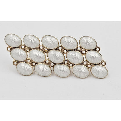RARE John Baalerud Norway Sterling Enamel Modernist Brooch Circa 1950s