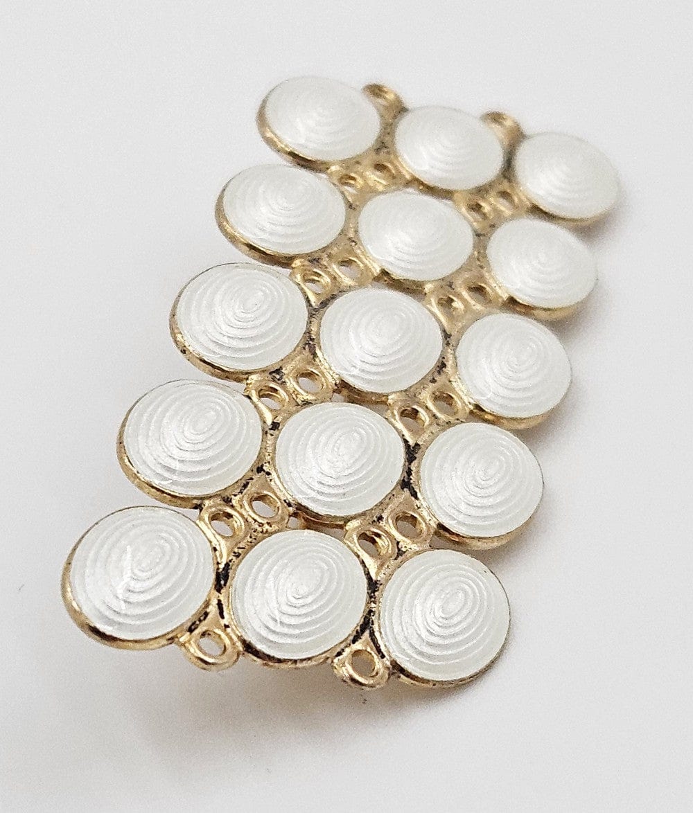 John Baalerud Jewelry RARE John Baalerud Norway Sterling Enamel Modernist Brooch Circa 1950s