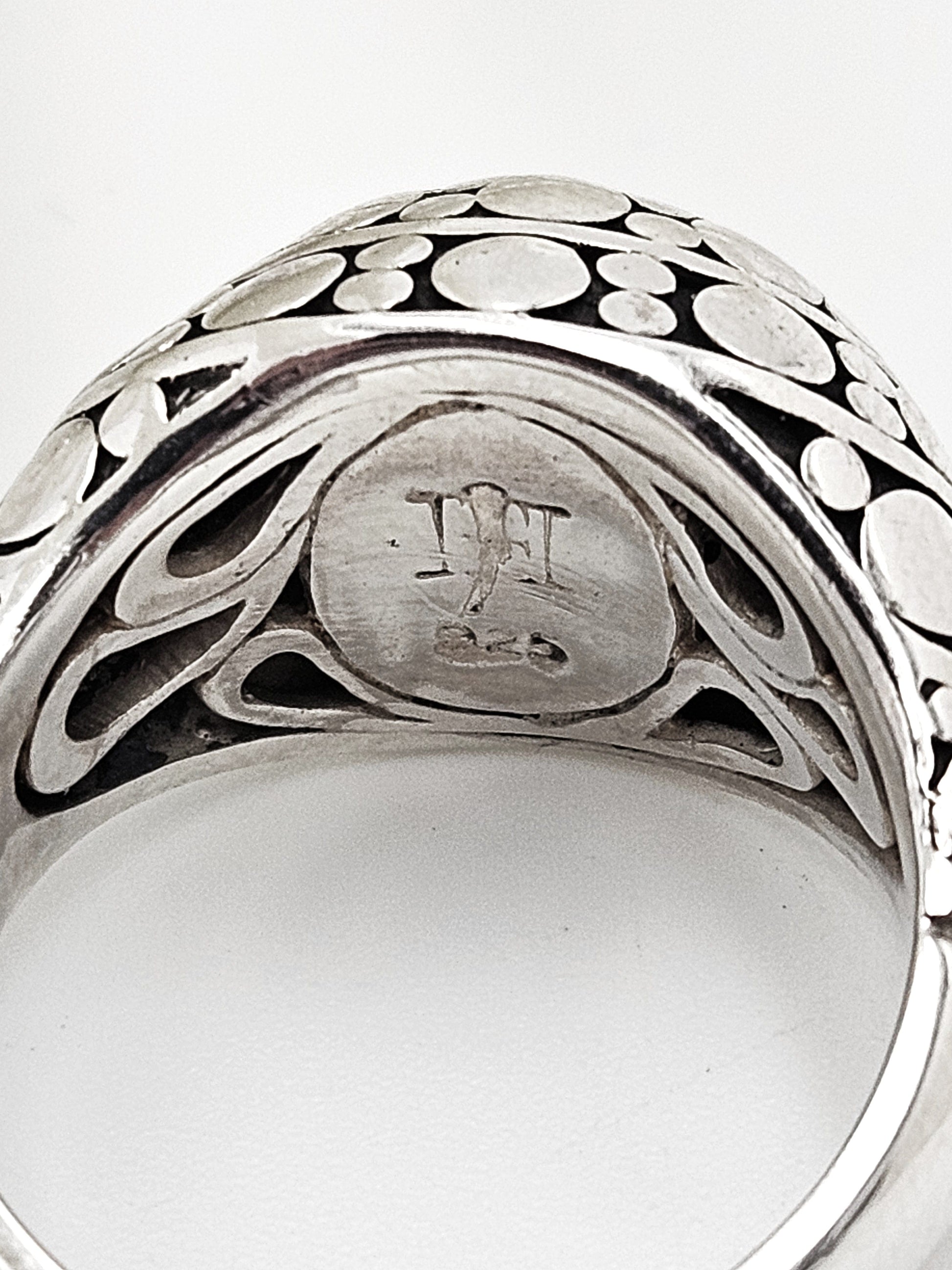 John Hardy Jewelry John Hardy Sterling Silver Pebbled Face Domed Cocktail Ring
