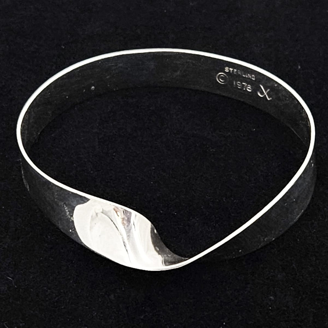 John Lewis Jewelry Vintage Boston Mass USA Designer John Lewis Sterling Modernist Cuff Bracelet
