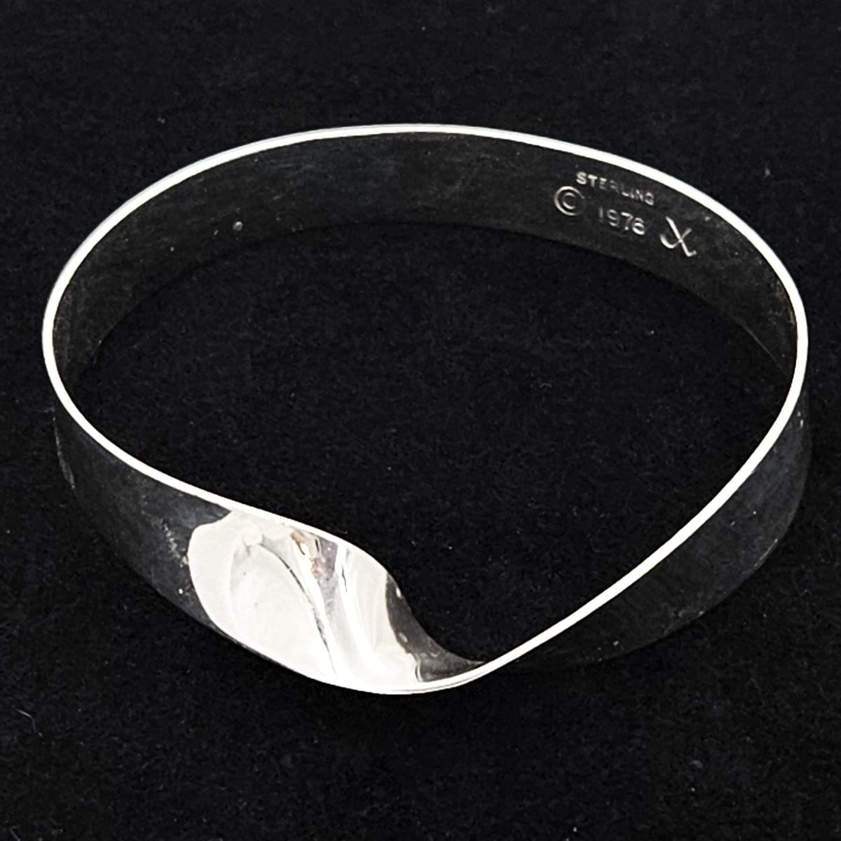 John Lewis Jewelry Vintage Boston Mass USA Designer John Lewis Sterling Modernist Cuff Bracelet