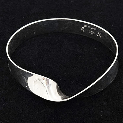 John Lewis Jewelry Vintage Boston Mass USA Designer John Lewis Sterling Modernist Cuff Bracelet
