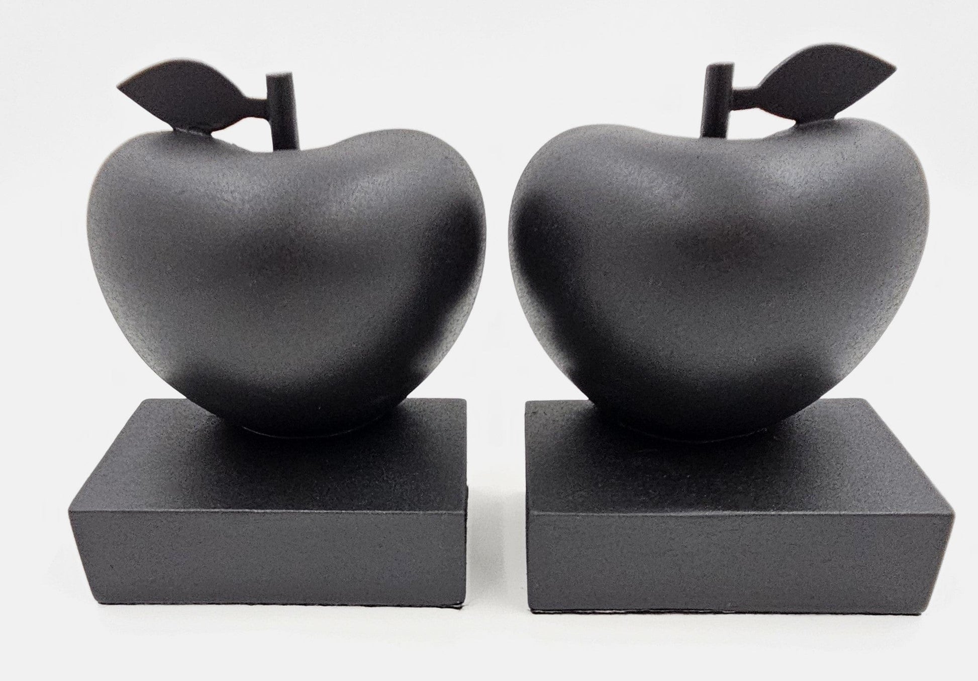 Jonathan Adler Bookends Fully Restored Jonathan Adler Happy Chic Apple Bookends in Textured Black