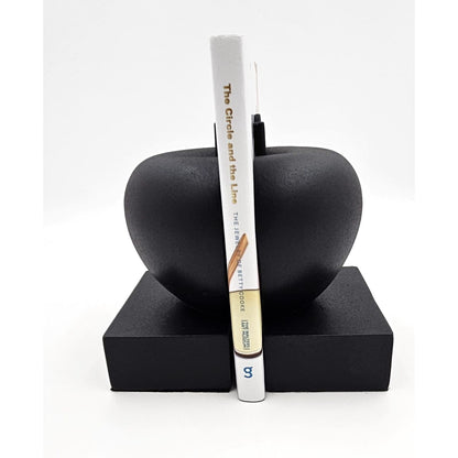 Jonathan Adler Bookends Fully Restored Jonathan Adler Happy Chic Apple Bookends in Textured Black