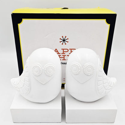 Jonathan Adler Bookends Jonathan Adler Happy Chic Heart Faced Owl Bookends NIB
