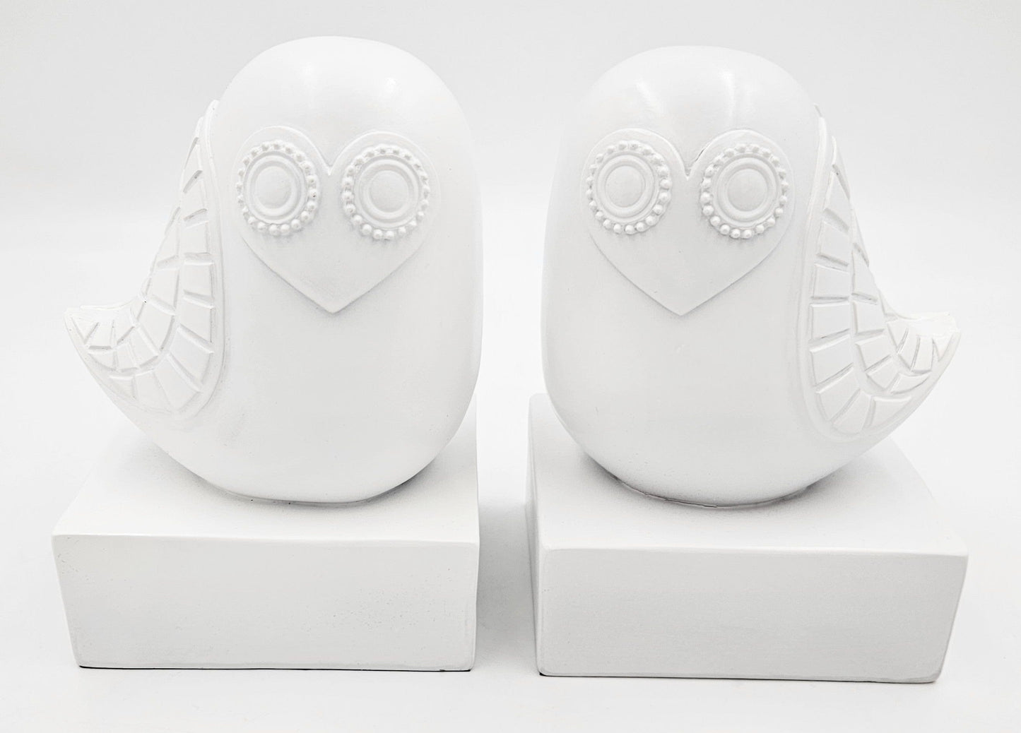 Jonathan Adler Bookends Jonathan Adler Happy Chic Heart Faced Owl Bookends NIB