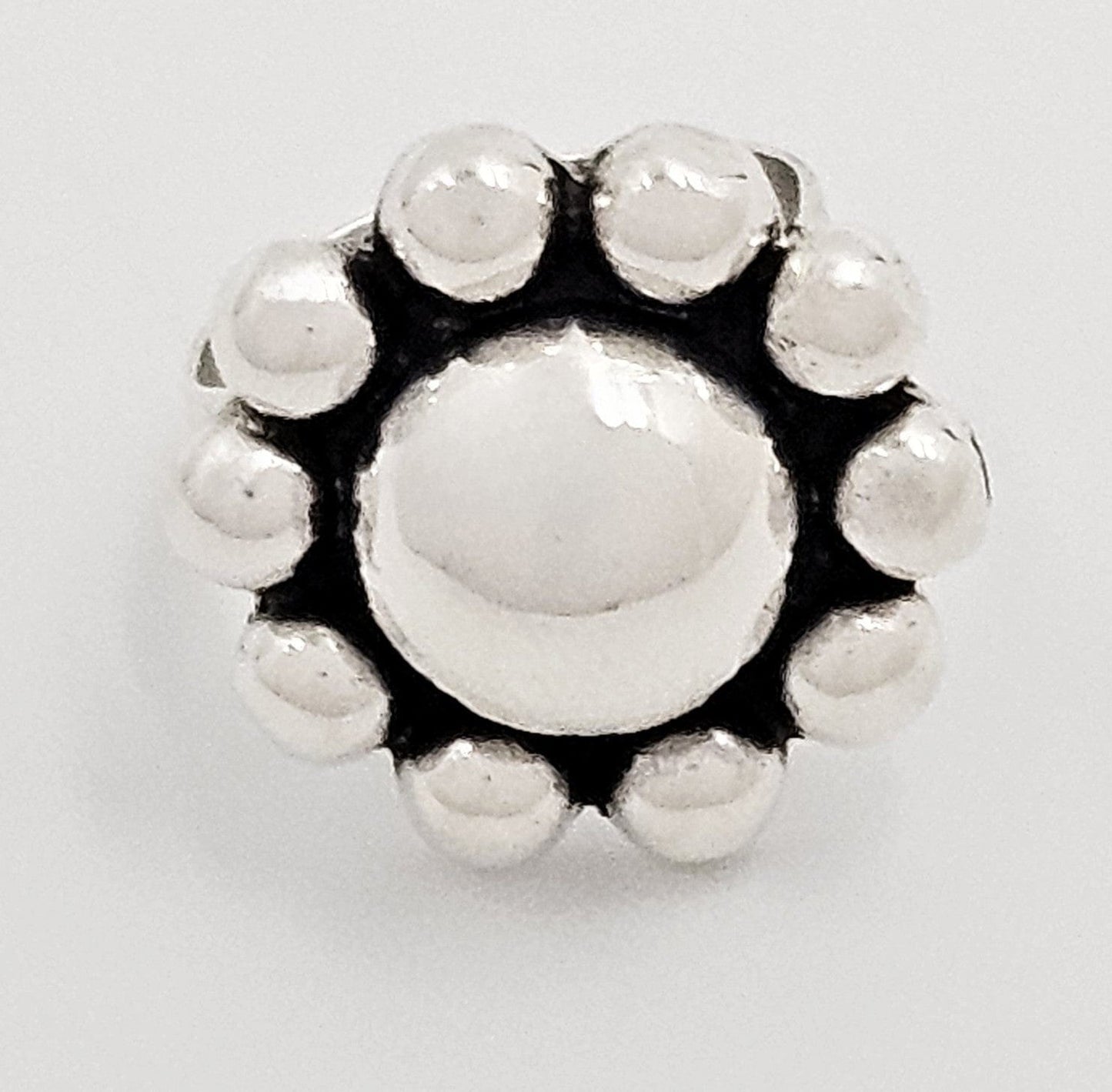 Jorge Chato Castillo Taxco Jewelry Rare Taxco Designer Jorge Chato Castillo 980 Sterling Flower Ring C. 1940's