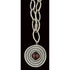 Jorgen Jensen Jewelry Jorgen Jensen Pewter Glass XL Modernist Viking Necklace 