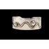 JSK Jewelry Artisan JSK Sterling Abstract Modernist Geometric Bracelet  Signed Dated 1985