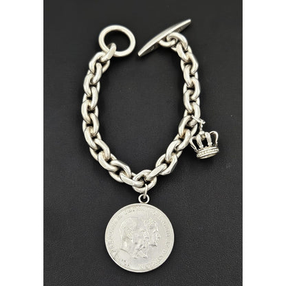 JT Denmark Jewelry Danish Sterling Charm Bracelet