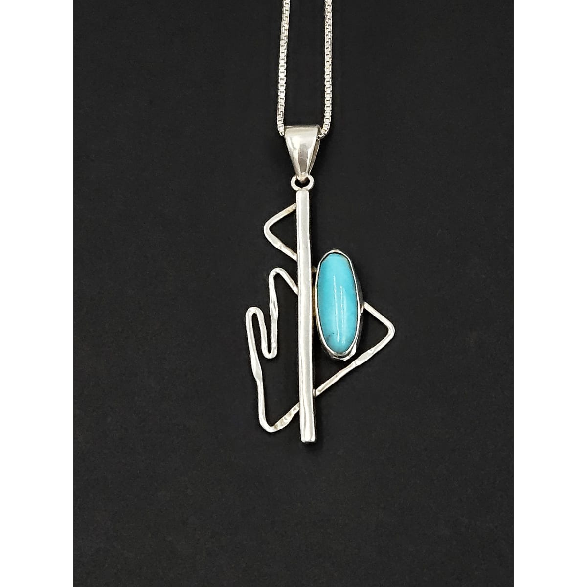 Julie Sandlau Jewelry Denmark Julie Sandlau Retired Modernist Abstract Sterling Necklace