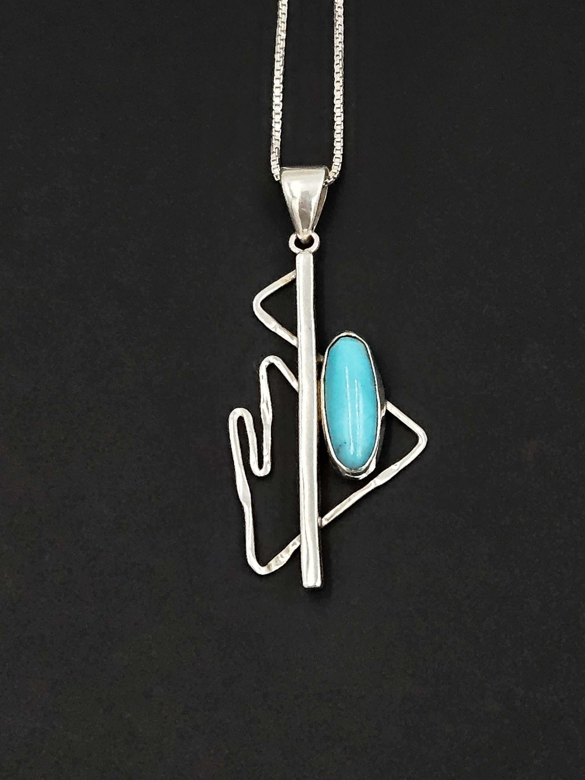 Julie Sandlau Jewelry Denmark Julie Sandlau Retired Modernist Abstract Sterling Necklace