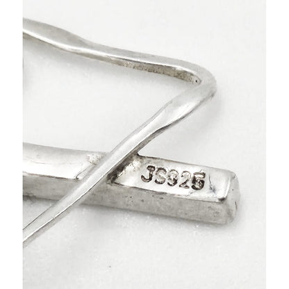 Julie Sandlau Jewelry Denmark Julie Sandlau Retired Modernist Abstract Sterling Necklace