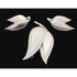 Just Andersen Denmark Jewelry Just Andersen Denmark Sterling Leaves Brooch & Post back Earrings Set 1930s