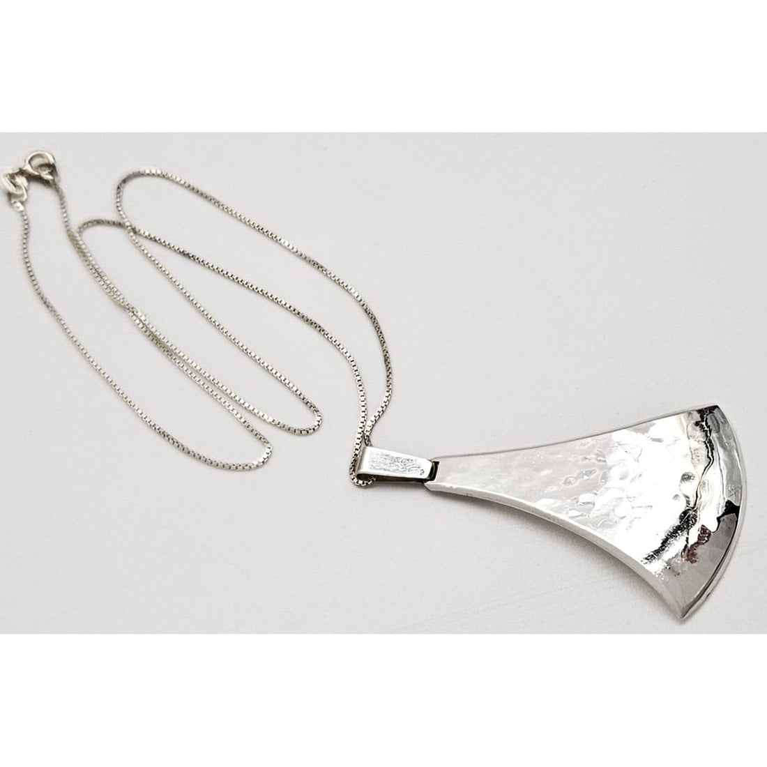 Kaj Faale Larsen Jewelry Super RARE Kaj Faale Larsen Norway 925S Viking Axe Head Necklace - Circa 1960&