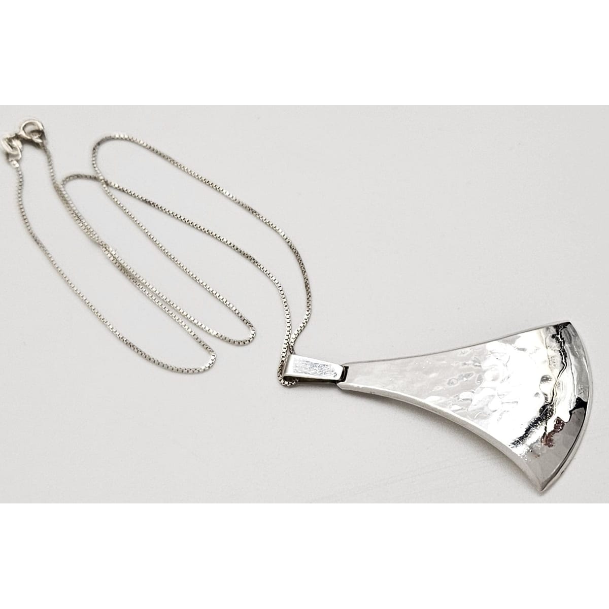 Kaj Faale Larsen Jewelry Super RARE Kaj Faale Larsen Norway 925S Viking Axe Head Necklace - Circa 1960&