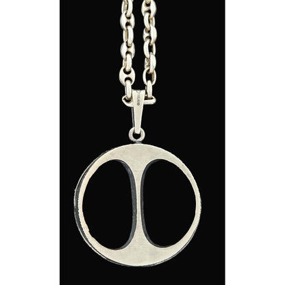 Karl Laine Jewelry Finnish Designer Karl LAINE Modernist Sterling Pendant Necklace 1973