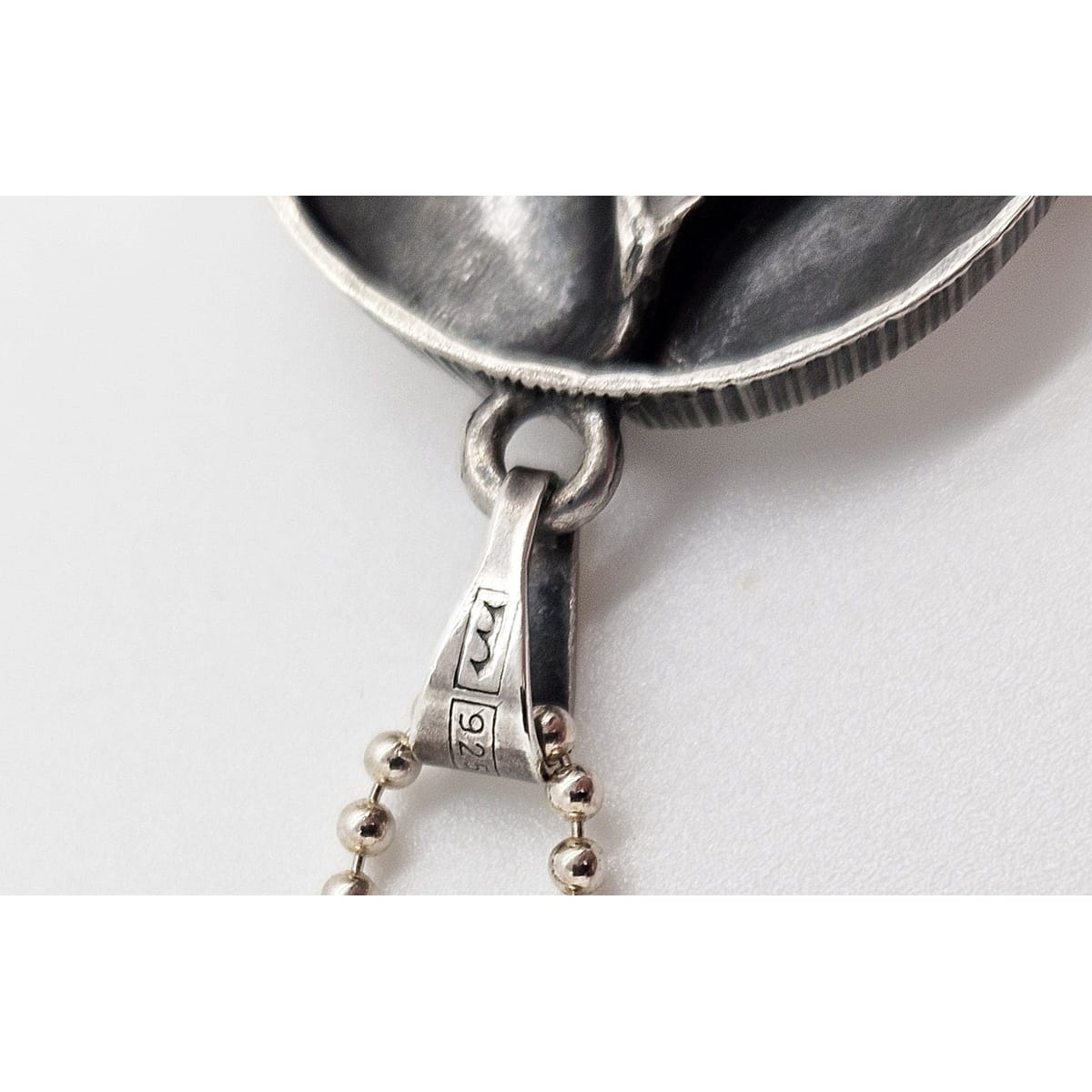 Karl Laine Jewelry Finnish Designer Karl Laine Modernist Sterling &amp; Quartz Crystal Necklace 1960&