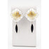 Keyworth Jewelry Artisan Keyworth Sterling 18K 22K Onyx Gold Modernist Drop Dangle Earrings