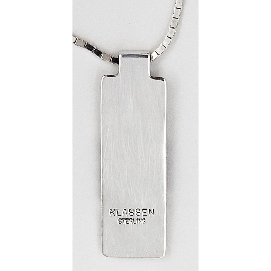 Brenna Glanzer Klassen sterling silver abstract modernist Necklace, view 2 of 2