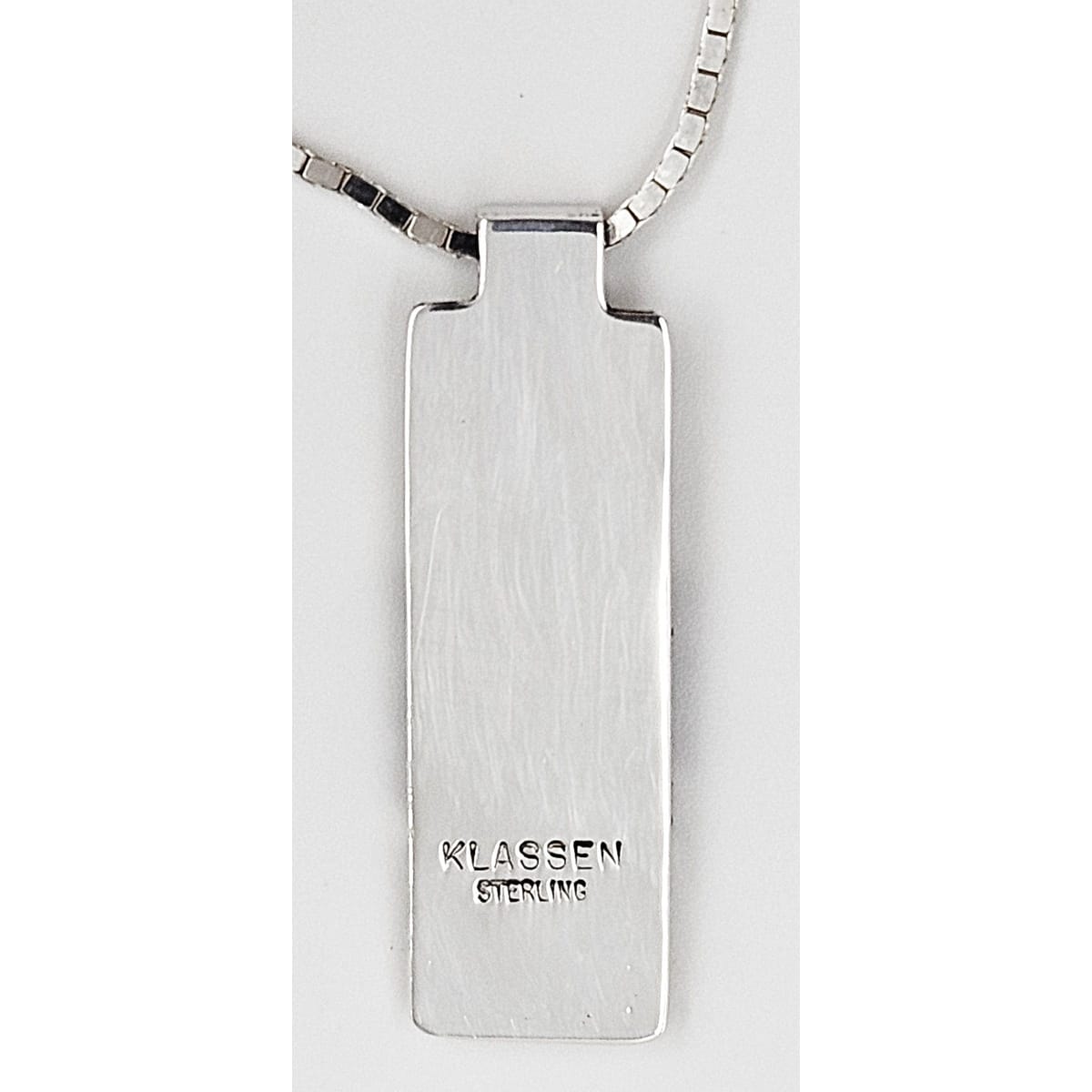 Brenna Glanzer Klassen sterling silver abstract modernist Necklace, view 2 of 2