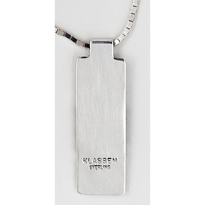 Brenna Glanzer Klassen sterling silver abstract modernist Necklace, view 2 of 2