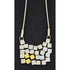 Klassen Jewelry Superb Brenna Glanzer Klassen Sterling + 24K Abstract Modernist Necklace