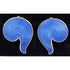 Knut Andreas Rasmussen Jewelry Knut Andreas Rasmussen KAR Gilt Sterling Enamel Art Deco Earrings C. 1930s