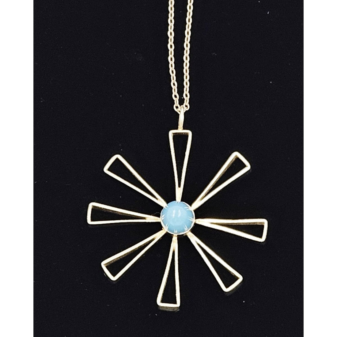 Kultaseppa Salovaara Jewelry Sterling Abstract Modernist 3-D Pendant Necklace Kultaseppa Salovaara Finland 1960s