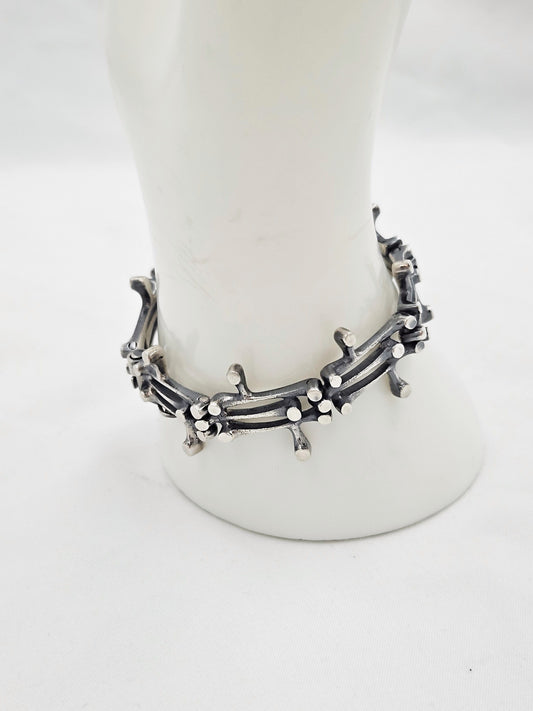 Kultateollisuus Ky Jewelry Finland Kultateollisuus Ky Jorma Laine Mod Brutalist Sterling Bracelet 1967