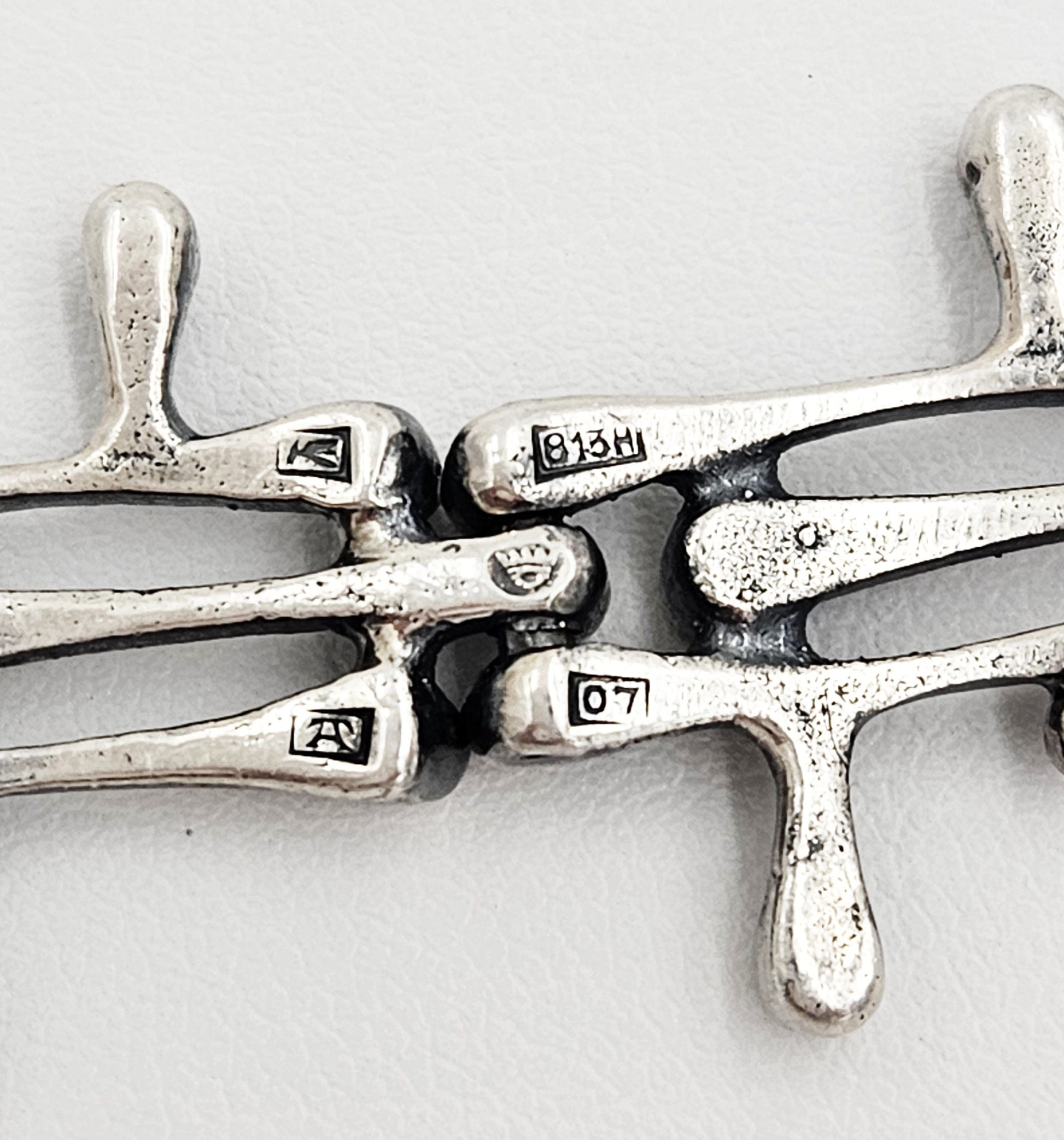 Kultateollisuus Ky Jewelry Finland Kultateollisuus Ky Jorma Laine Mod Brutalist Sterling Panel Bracelet 1967