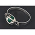Kupittaan Kulta Jewelry Elis Kauppi Kupittaan Kulta Finland Modernist Sterling Top Latch Bangle 1950s