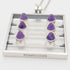 Kupittaan Kulta Jewelry Kupittaan Kulta Finland Modernist Sterling Amethyst Statement Necklace 1966