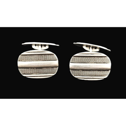 Laurits Nørgåard Jewelry Laurits Nørgåard Denmark Sterling Silver Modernist Cufflinks Circa 1920/30&