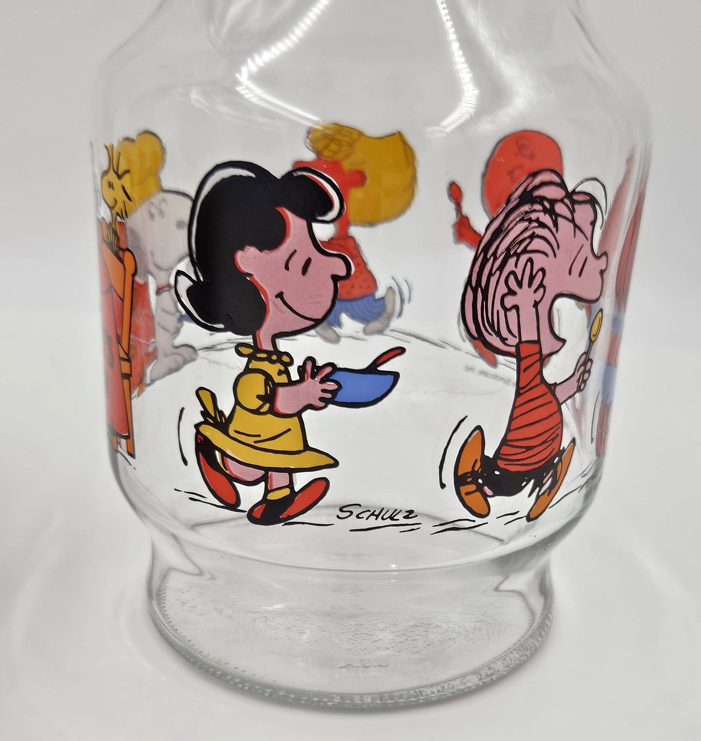 Libbey Barware UFS Charles Schultz Peanuts Snoopy's Kitchen Carafe Glassware Set 1965/66