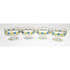 Libbey Serveware MCM Libbey Nordic Pattern Set 4 Footed Sherbet Bowls Barware Coupes 1950&