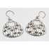 Lisa Jenks Jewelry Superb Artisan Lisa Jenks Sterling Silver Modernist Dangle Hoop Earrings
