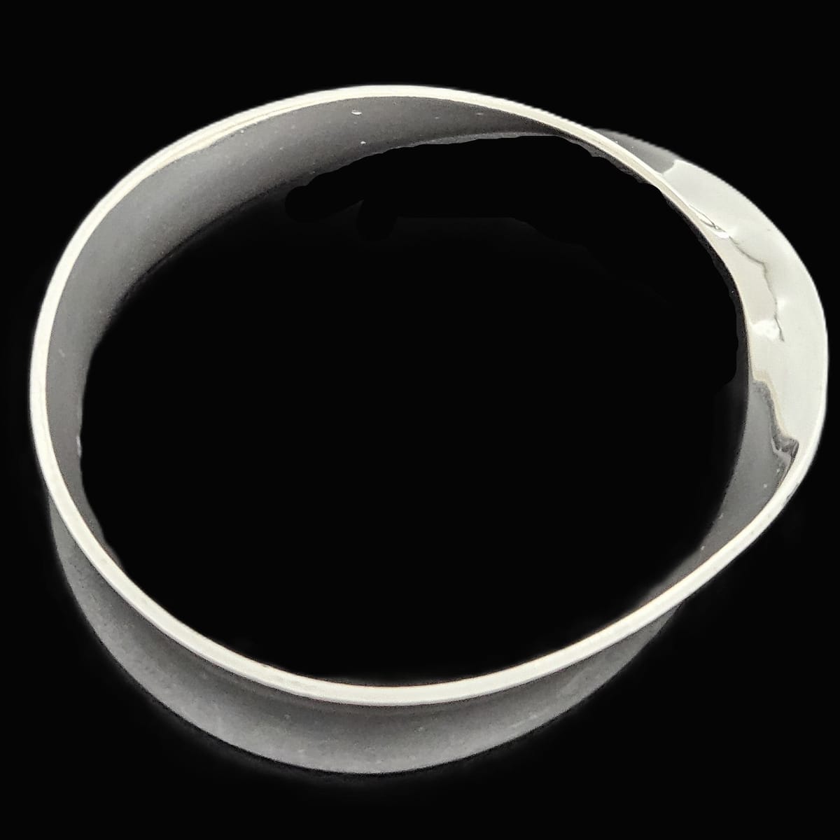 Los Ballesteros Jewelry Rare Los Ballesteros Taxco Sterling Modernist Mobius Bangle Bracelet 1950/60s