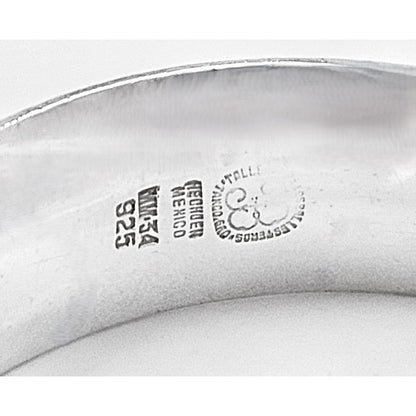 Los Ballesteros Jewelry Rare Los Ballesteros Taxco Sterling Modernist Mobius Bangle Bracelet 1950/60s