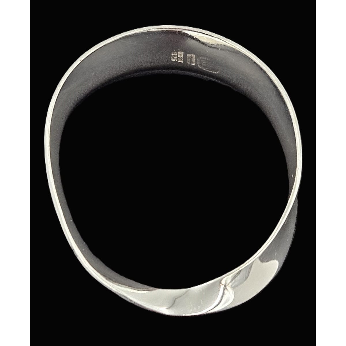 Los Ballesteros Jewelry Rare Los Ballesteros Taxco Sterling Modernist Mobius Bangle Bracelet 1950/60s