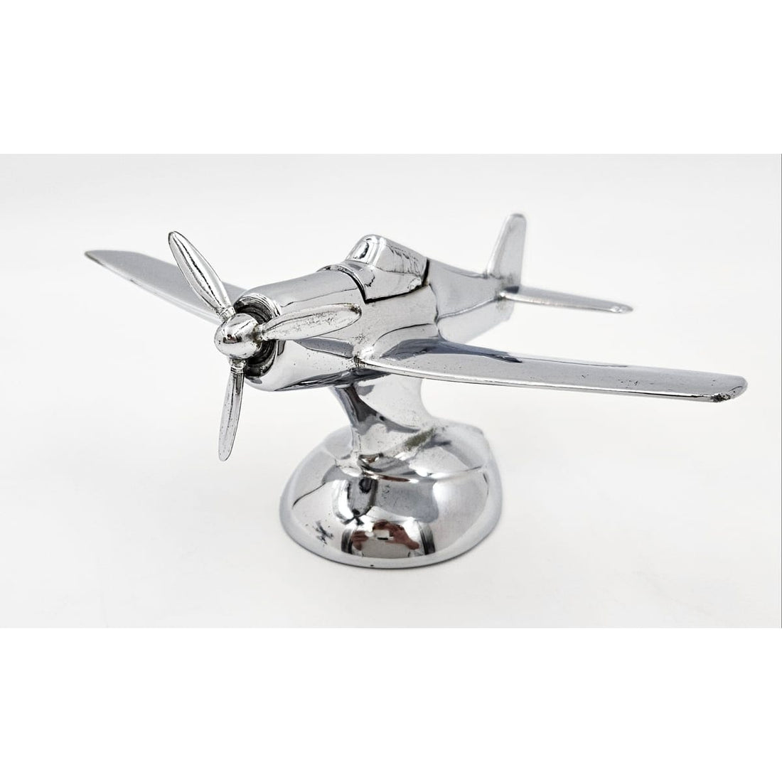 Made in USA Table Lighter 2 Chrome Airplane Lighter Set Made in USA Moving Propeller