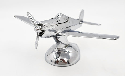 Made in USA Table Lighter 2 Chrome Airplane Lighter Set Made in USA Moving Propeller