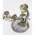 Malcolm Moran Sculpture Superb Malcolm Moran Bronze Nature Girl w/Birds & Nest Sculpture Statue 1971