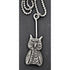 Manhattan Platinum Products Jewelry Manhattan Platinum Products Sterling Silver Owl Pendant Necklace Circa 1960&