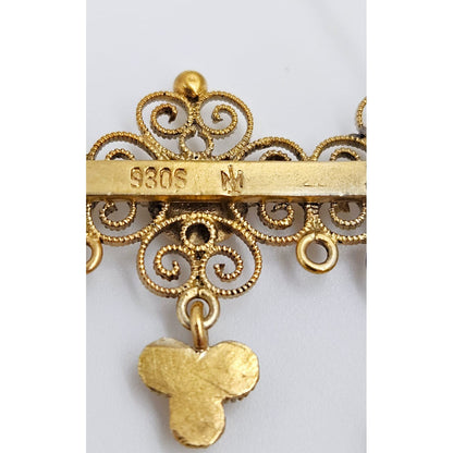 Marius Hammer Jewelry RARE 930SS Enamel Marius Hammer Norway Brooch Over 100 y/o!