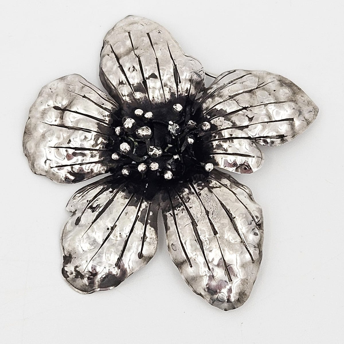 Mary Gage Jewelry Designer Mary Gage Sterling Large Flower Brooch